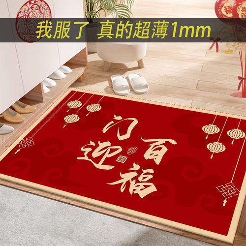 超薄1毫米入户门地垫免洗不卡门进门口脚垫极薄款门垫pvc防水地毯