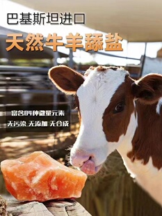 喜马拉雅天然矿物质舔砖牛羊马专用盐砖舔盐舔块营养饲料进口盐块