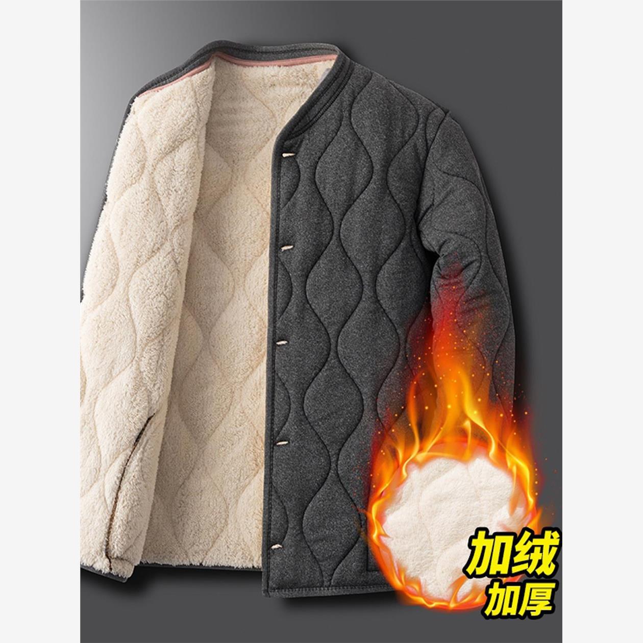 保罗冬季中老年人男士羊