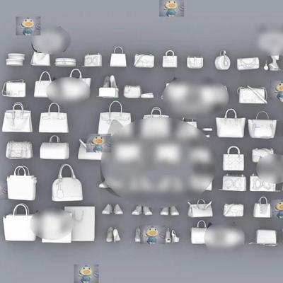 女士包包 皮包拎包Blender 犀牛建模rhino/C4D/3Dmax/maya模型obj