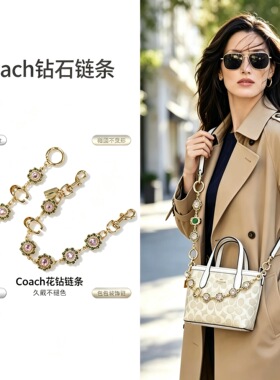 适用于coach蔻驰流浪包延长链条Laurel31包链装饰肩带加长配件链