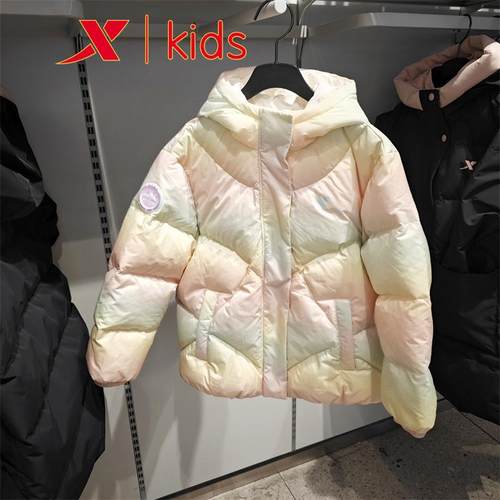 特步童装冬款羽绒服户外保暖