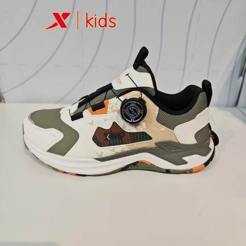 特步儿童675115174003原399户外鞋2025春款男大童轻便皮面登山鞋