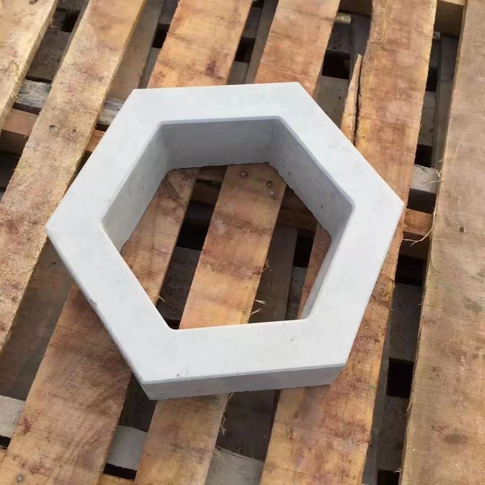 六角砖护坡砖河道固土护坡六角块六棱块混凝土铺路砖水泥护坡砖