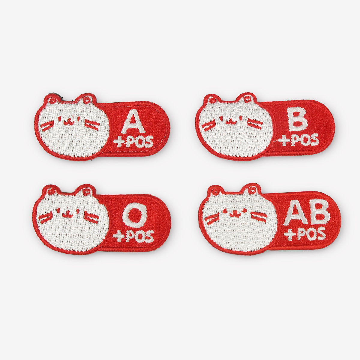 猫虎兽战术卡通血型章