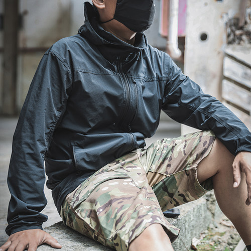 猫虎兽户外软壳上衣连帽夹克