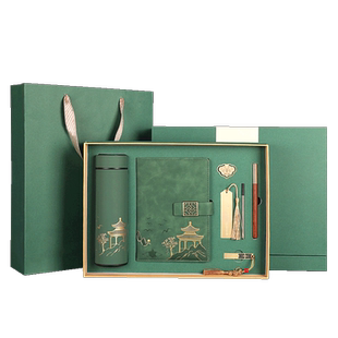 高档商务笔记本保温杯礼盒定制可印logo文创本子水杯雨伞充电宝套装公司周年庆伴手礼纪念品公司团建送员工品