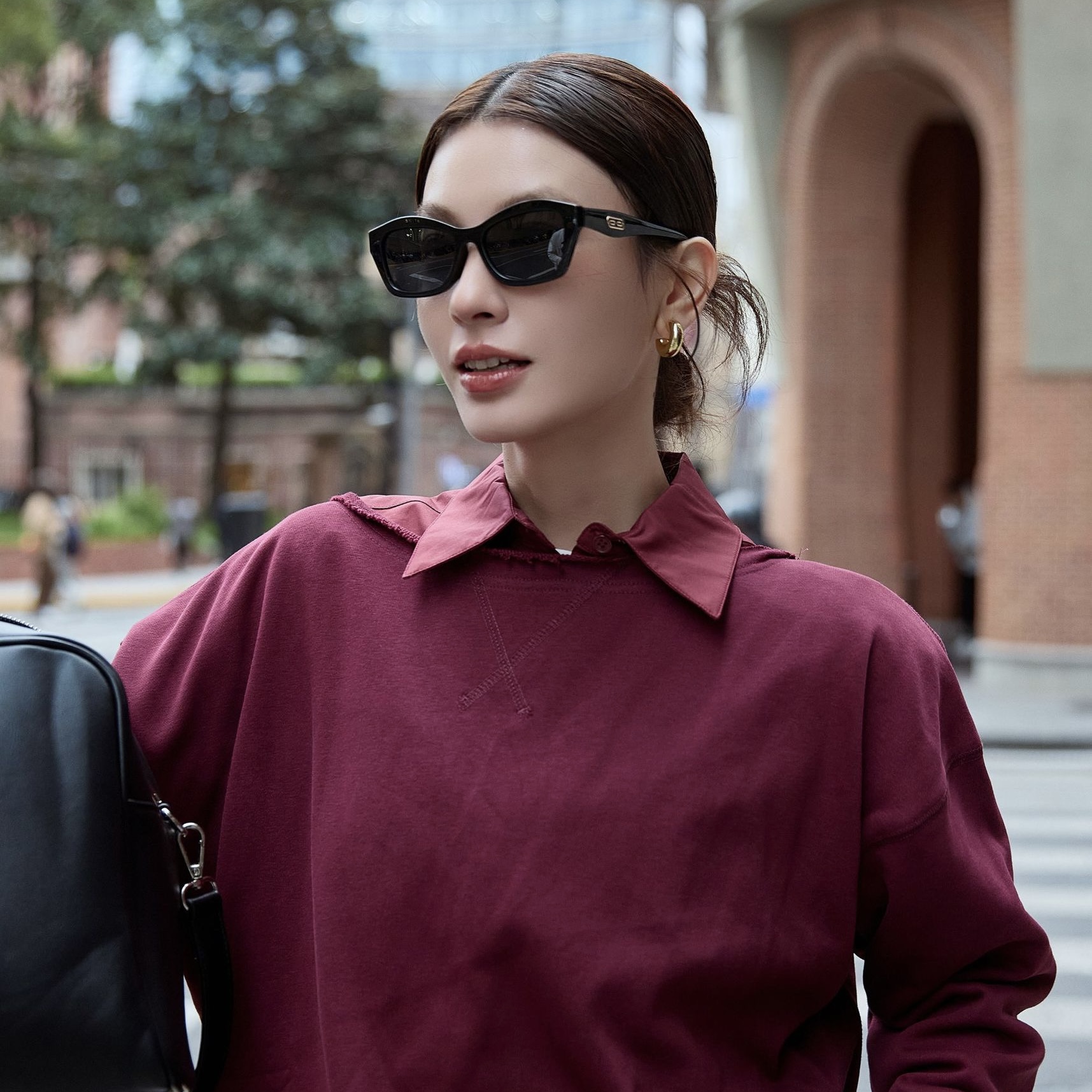 2025新款GM欧美猫眼小框偏光墨镜