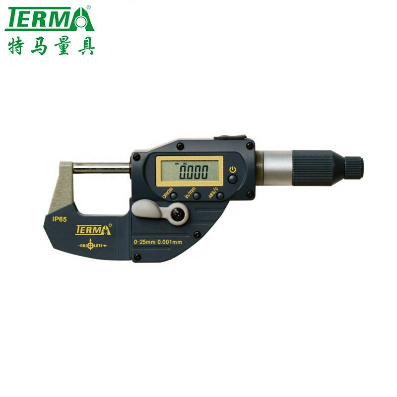 特马数显杠杆千分尺0-25-50-75-100mm直进式快速数显千分尺MDA910