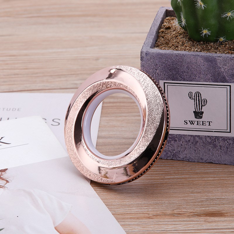 PP时光静音罗马圈 塑料打孔消音艺术吊环创意窗帘环配件