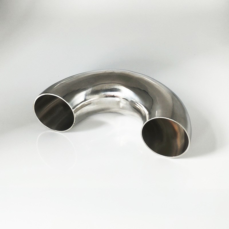 304不锈钢焊接180度弯头 卫生级抛光亮面对焊 U形弯管半圆