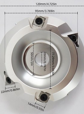 铣刀盘侧铣开槽石膏板90度开槽刀盘 马飞尔 费斯托V槽刀 室内装修