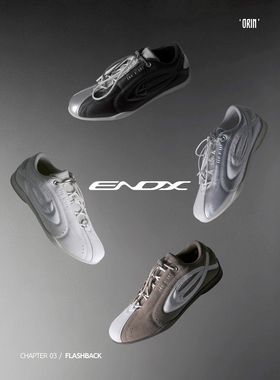 ENDX/25AW新款复古男鞋高级真皮德训鞋舒适运动赛车鞋休闲足球鞋