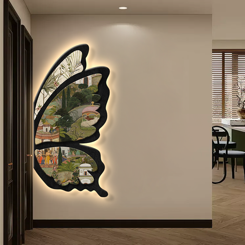 玄关客厅法式蝴蝶可定制装饰画