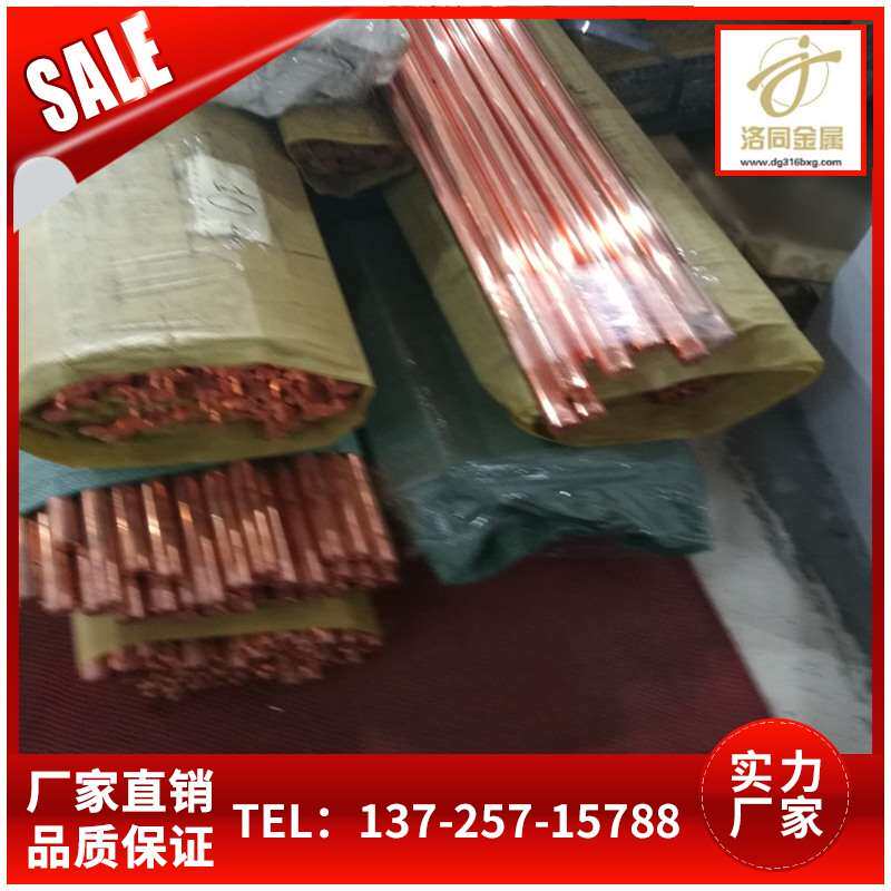 洛同供应c1100工业导电电极高纯度紫铜棒规格齐全材质齐全 可零切