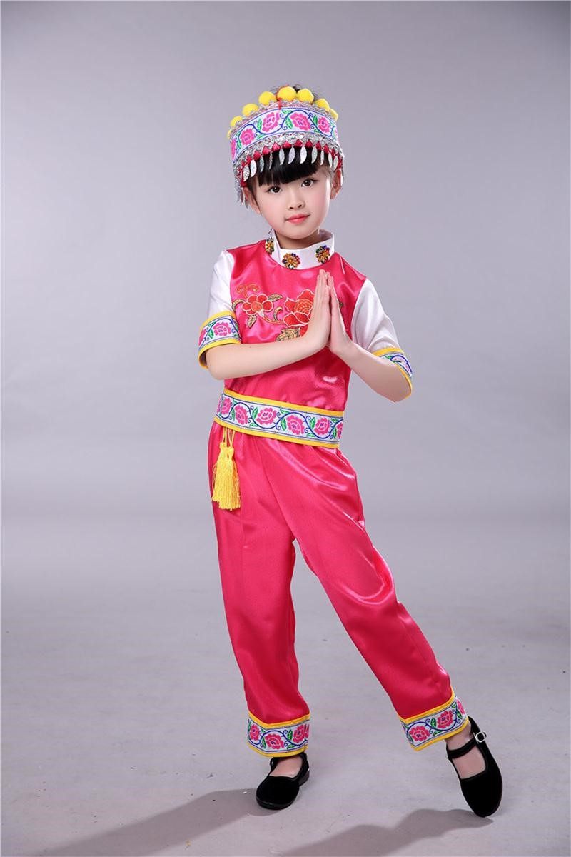 三月三广西壮服民族服装女女童少数民族服装女童56个民族服装儿童