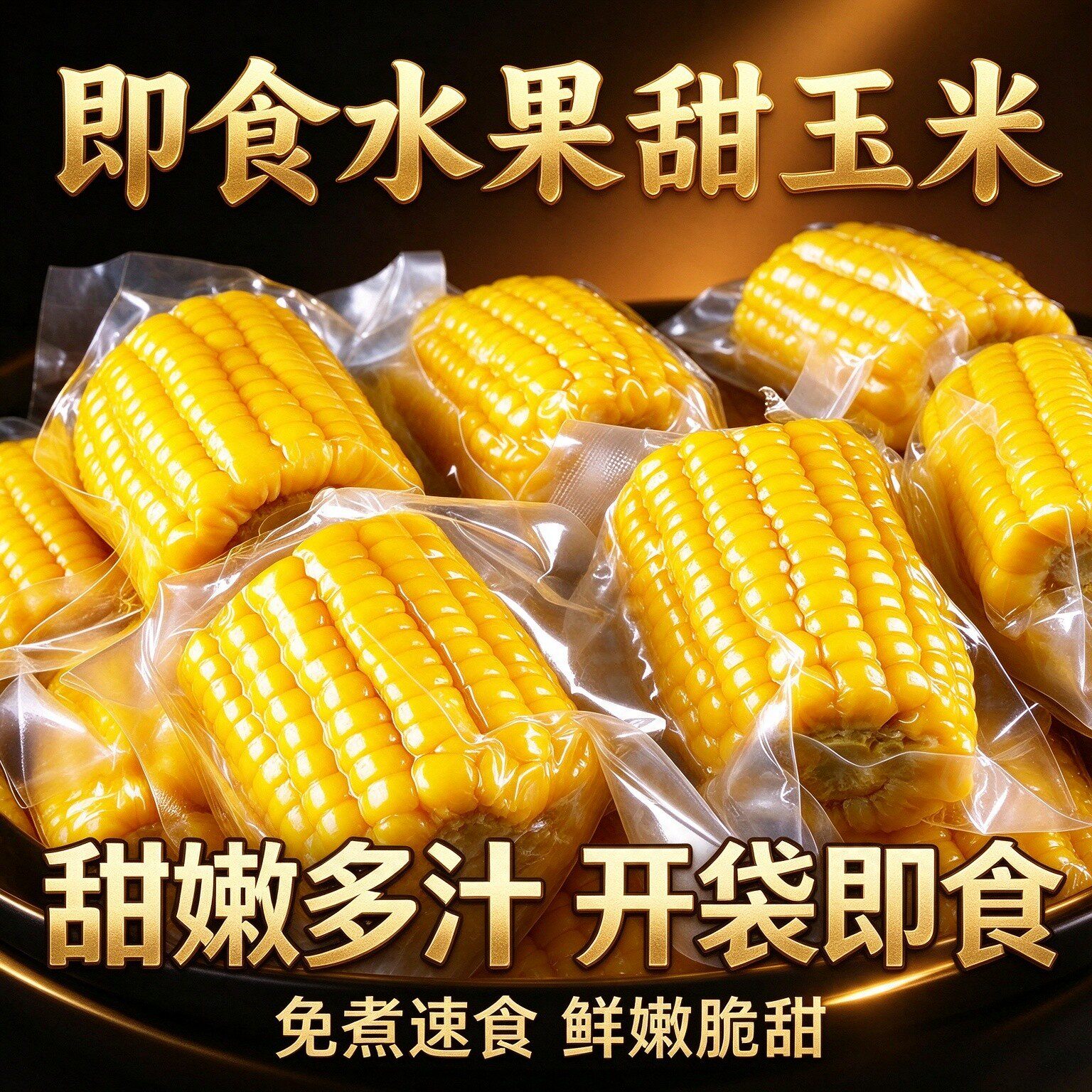 水果甜玉米段开袋即食新鲜主食品粗粮零食饱腹低脂减餐孕妇真空包装减肥减脂低卡低热量第一名早餐免煮健身