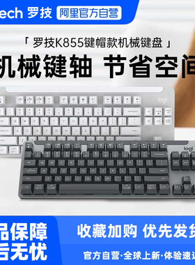 罗技优选系列K855无线机械键盘红轴电竞笔记本电脑游戏84键233
