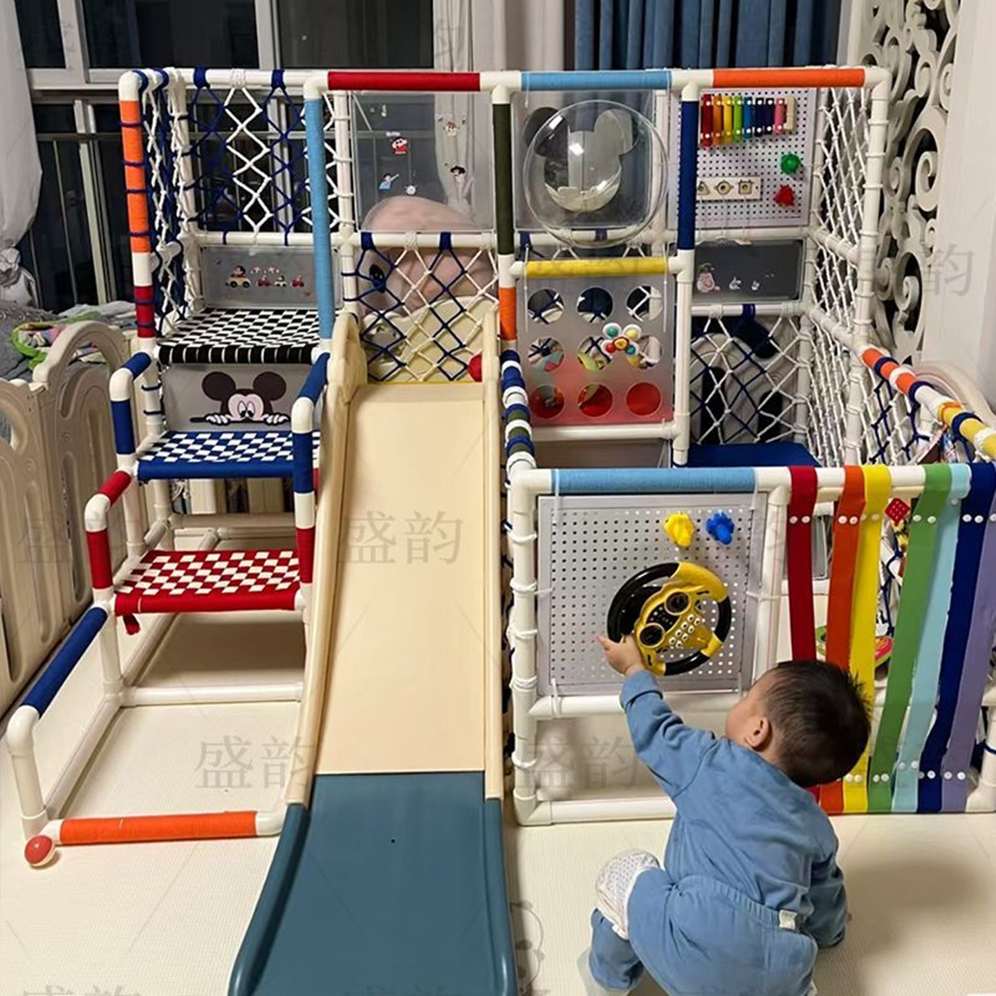 DIY水管自制宝宝攀爬架