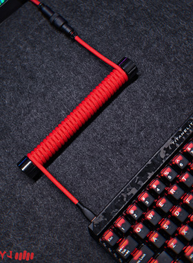 客制化8K航插线磁轴键盘数据线适用美加狮TITAN68MCHOSE迈从Ace60