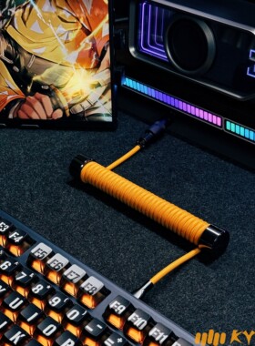 磁轴8K航插线键盘数据线客制化适用美加狮NANO68 MADE84Protype-c