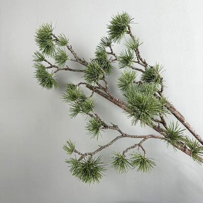 仿真松枝美人松崖柏叶子松针松柏树叶枯树装饰中式装饰婚礼用品