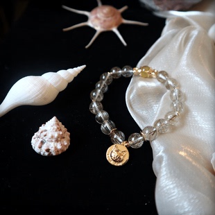 鲍德温四世/天国王朝 水晶奇谭原创天然银发晶水晶手链手串