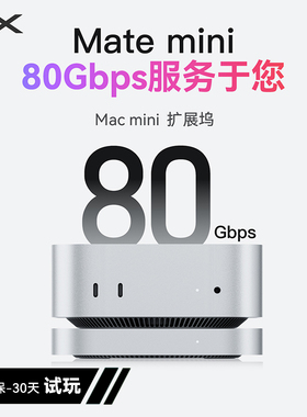 零刻Mate mini 高速80Gpbs Mac mini扩展坞底座硬盘盒扩容16TB