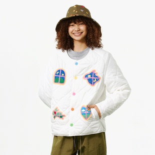 Melting Sadness MTSS亮面绣章棉服 2025年秋