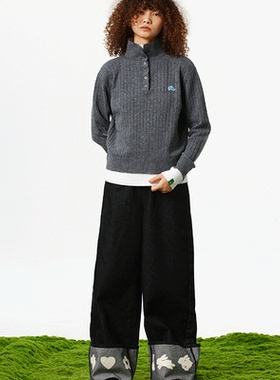 Melting Sadness MTSS假两件毛线polo 2025年秋