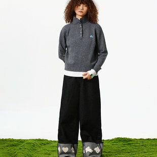 Melting Sadness MTSS假两件毛线polo 2025年秋