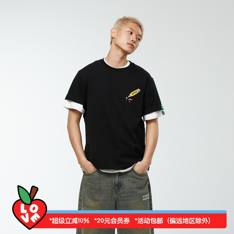 MeltingSadness印花短袖T恤