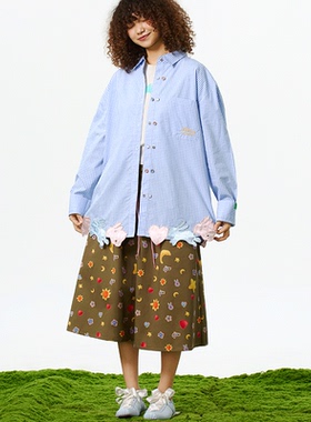 Melting Sadness MTSS双排纽扣贴布衬衫 2025年秋