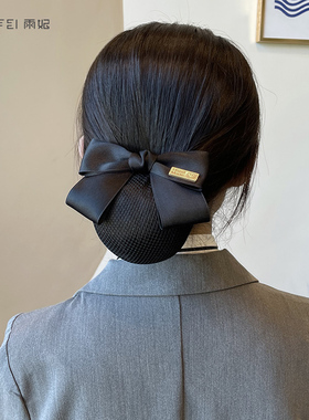 头花女职业护士发网空姐盘发网兜银行美容师酒店前台工作头饰发饰