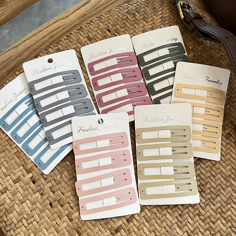 彩色发夹喷漆刘海侧边夹百搭头饰