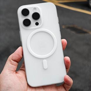 趣评测/适用于iPhone16/15 Pro/Max「文青」磁吸保护壳PP材质手机壳