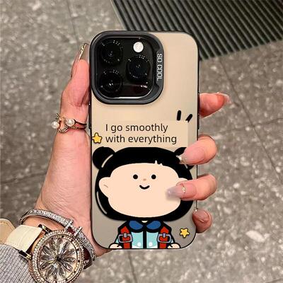 Boluomm适用苹果17pro手机壳iphone16plus新款15简约14promax女款13mini卡通12可爱11防摔x保护套e我啥都顺