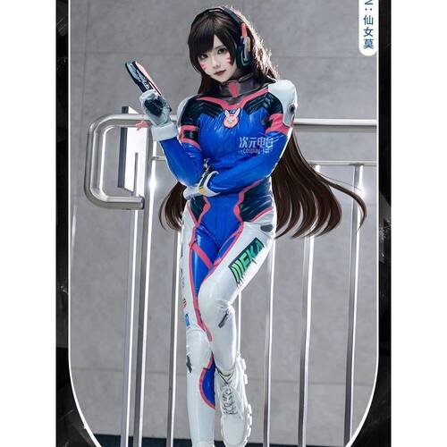次元电台 守望先锋1cos服宋哈娜DVA游戏动漫cosplay皮衣服装
