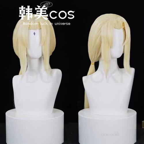 火影忍者 五代目纲手 cosplay假发 美人尖100CM米黄色长发