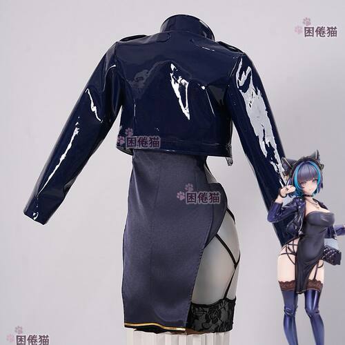 困倦猫 碧蓝航线柴郡cos服 柴郡日常礼服 WF2025夏 套装cosplay