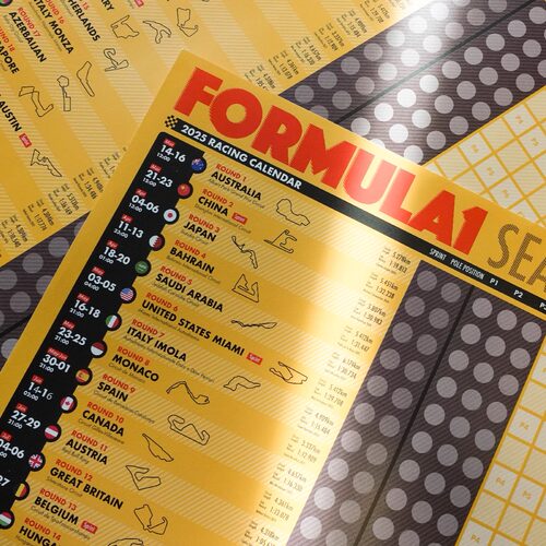 F1赛车2025赛历海报套装#Racing Fantasy原创设计