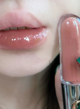 李佳琪推荐双头唇釉奶茶色口红透明裸色镜面嘟嘟唇官方旗舰店正品