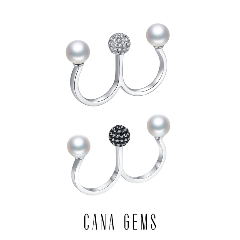CANAGEMS戒指天然淡水珍珠