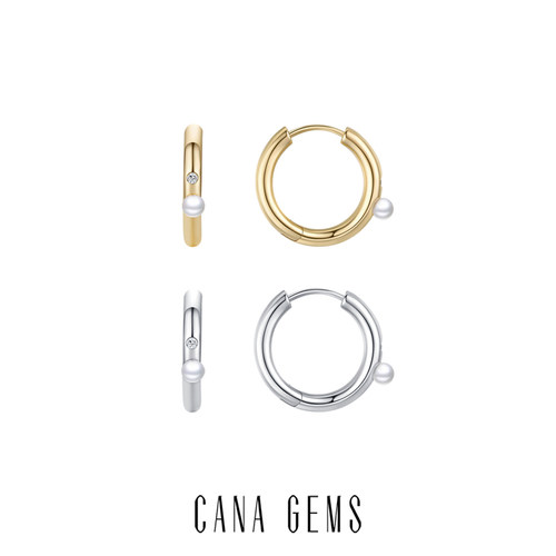 CANAGEMS耳环淡水珍珠