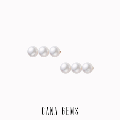 天然淡水珍珠CANAGEMS耳钉