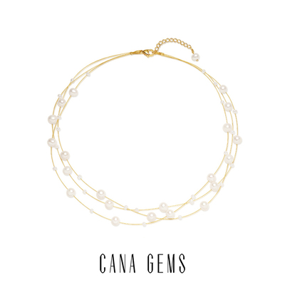 满天星项链CANAGEMS天然珍珠
