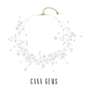 CANA GEMS【胡可推荐】  PD0616 漫天繁星珍珠项链 淡水珍珠项链