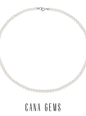CANA GEMS4-4.5mm复古轻奢高级感天然淡水珍珠锁骨链  PD0519