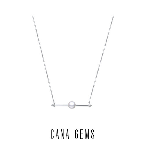 CANAGEMS淡水珍珠箭头项链