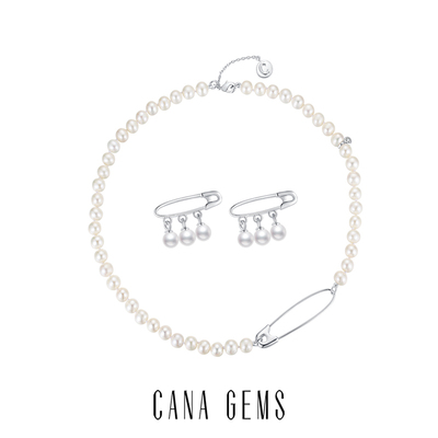 CANAGEMS项链耳环淡水珍珠